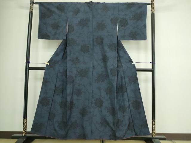 平和屋着物□結城紬 花唐草文 正絹 逸品 DABA9581sf - メルカリ