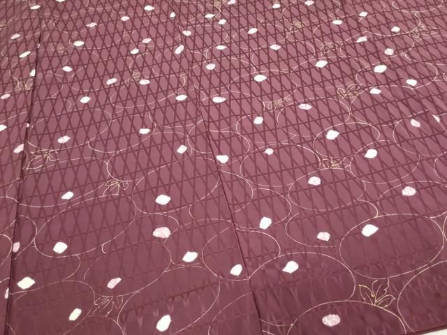 平和屋着物□上質な小紋 舞花文 金彩 ロング丈 正絹 逸品 DABA9614sf