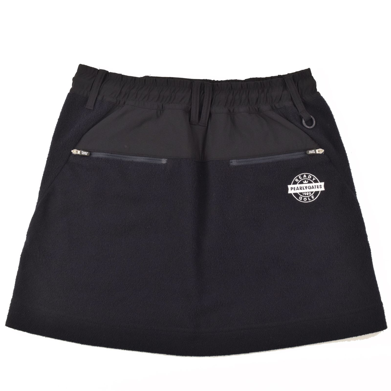 サイズ：1・M・新品】パーリーゲイツ 裏メッシュ 起毛 スカート 濃紺