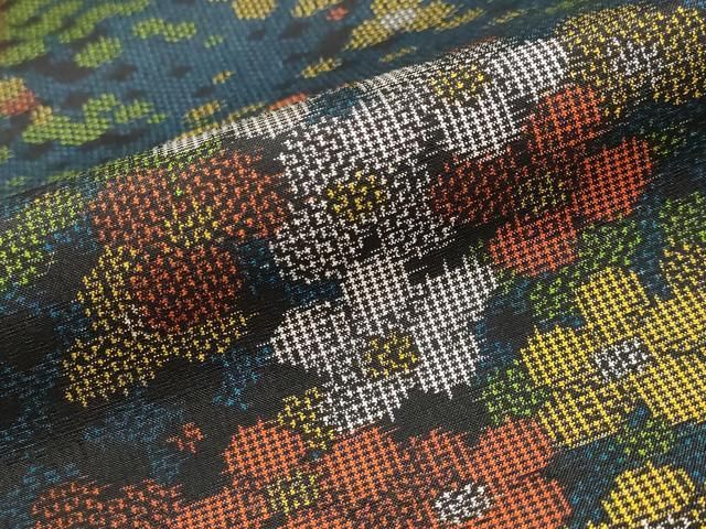 平和屋着物□上質な紬 花尽くし 正絹 逸品 AABE8381st - メルカリ