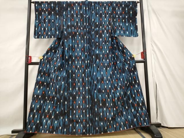 平和屋着物□上質な紬 抽象文様 正絹 逸品 未使用 AABE8385st - メルカリ