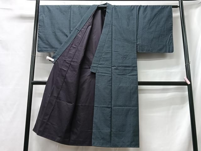 平和屋着物□男性 本場大島紬 アンサンブル 100亀甲 総詰め 正絹 逸品