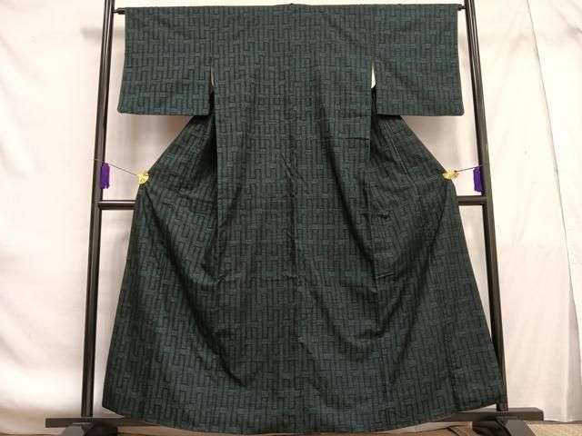 平和屋着物□結城紬 幾何学文様 正絹 逸品 AABE7692oa - メルカリ