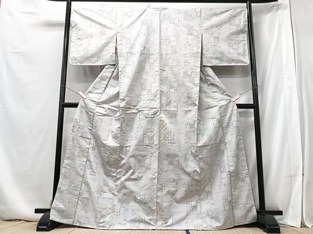 平和屋着物□上質な紬 抽象花文 正絹 逸品 CABB3108xe - メルカリ