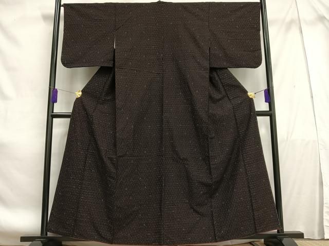 平和屋着物□上質な紬 亀甲文 正絹 逸品 AABE7697oa - メルカリ