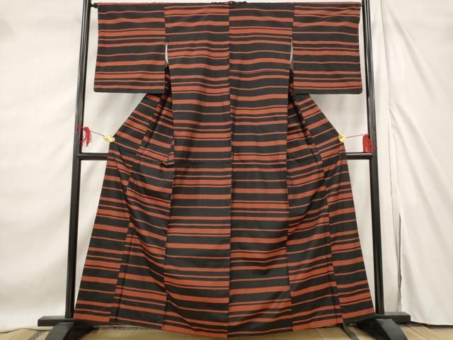 平和屋着物□本場縞大島紬 横段文 正絹 逸品 AABE8416st - メルカリ