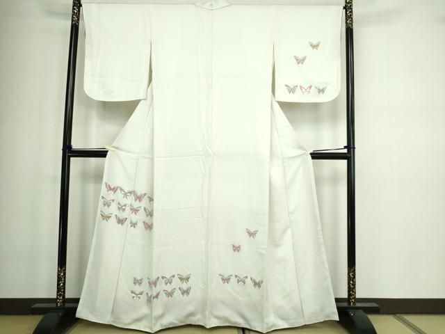 平和屋着物□訪問着 駒刺繍 舞蝶文 正絹 逸品 DABA9618sf - メルカリ