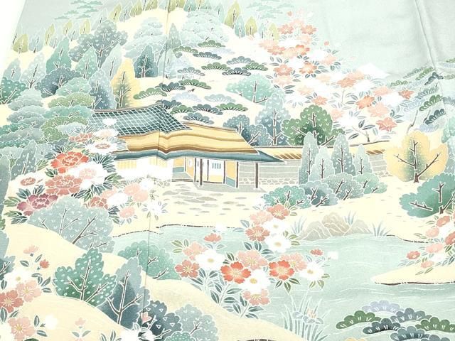 平和屋着物□豪華色留袖 風景文 金彩 正絹 逸品 DABA9621sf - メルカリ