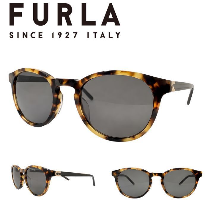 展示品 サングラス メガネフレーム FURLA フルラ SFUA 42 J 06 SK ケース付き