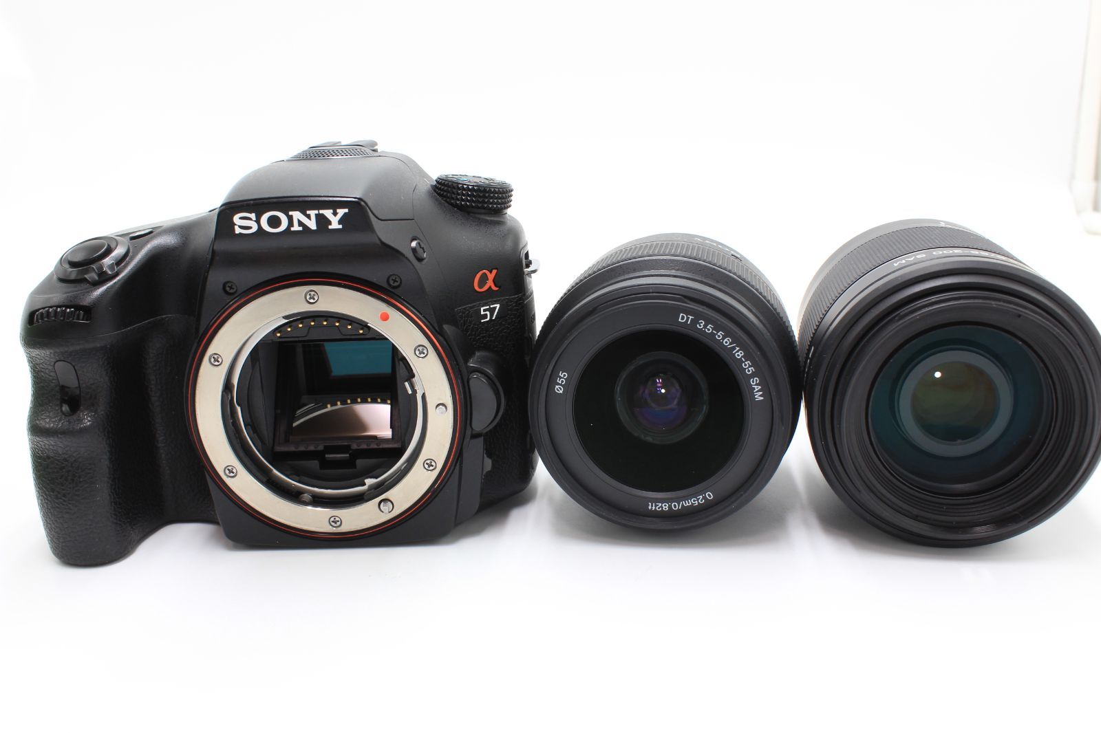 23000ショット！SONY(ソニー） α57 ダブルズームレンズキット DT 18