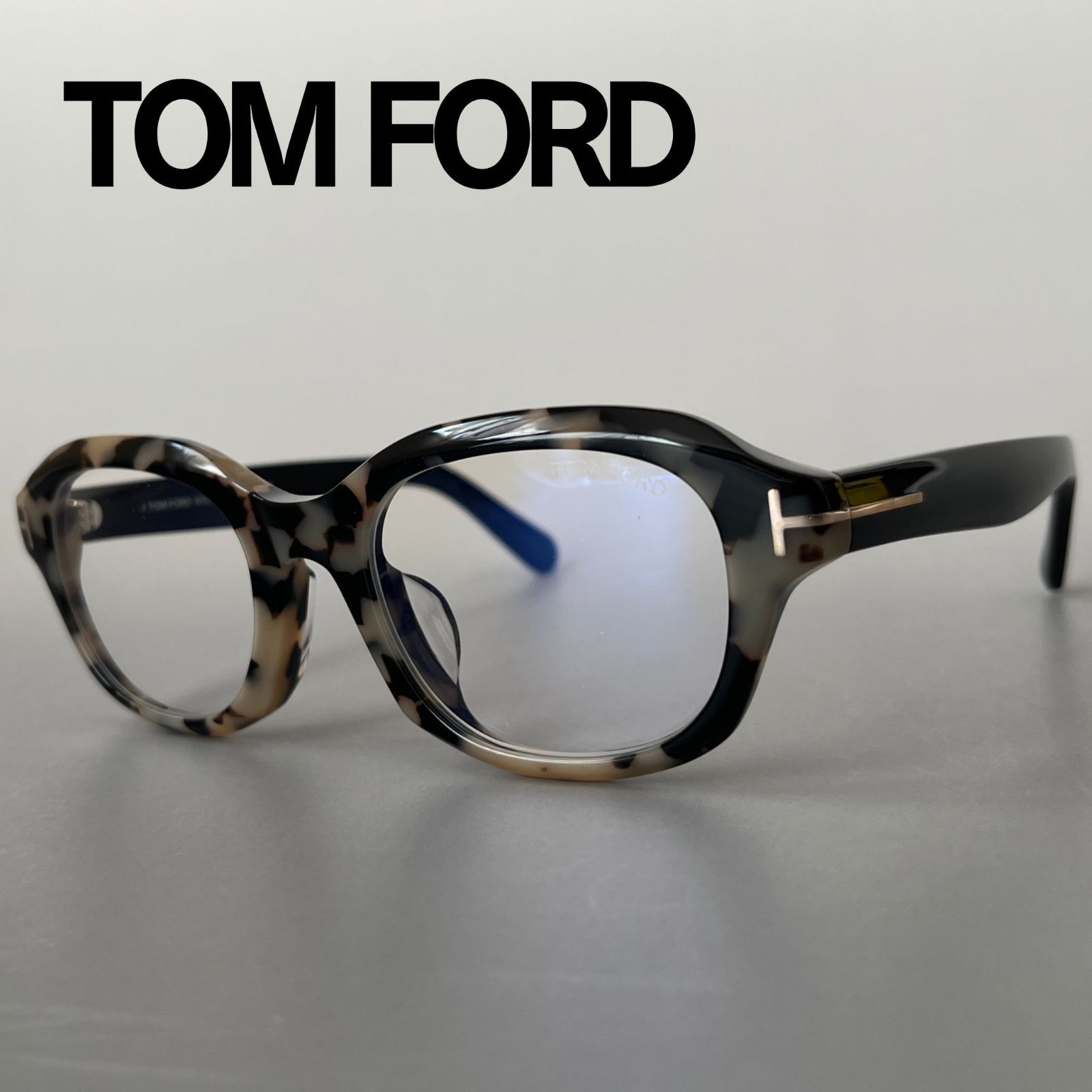 トムフォード メガネ TOM FORD アジアンフィット ウェリントン グレー 