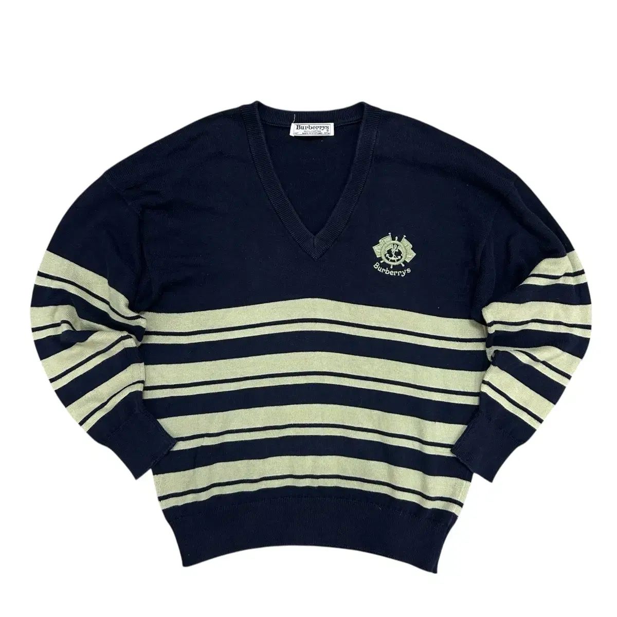 バーバリー 90 s Vネック ウール ニット 42