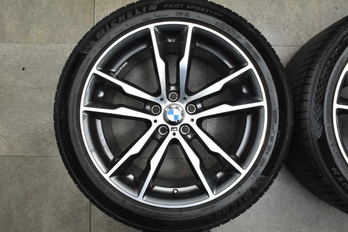  バリ溝 BMW F 85 X 5 M 20 in 10 J 40 11.5 38 PCD 120 ミシュラン パイロットスポーツ4 SUV 285|40 R 325|35 86 6 20インチ タイヤ ホイールセット