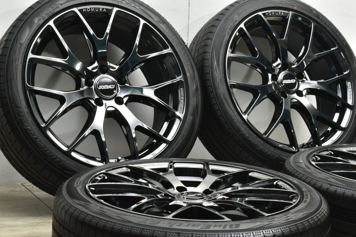 製 バリ溝 RAYS レイズ HOMURA FT 19 in 7 J 38 PCD 114.3 ヨコハマ ブルーアースGT AE 51 195|50 R 60系 プリウス