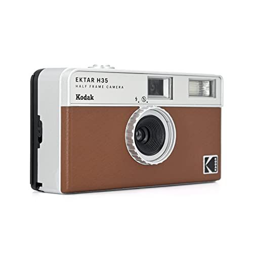 コダック Kodak フィルムカメラ EKTAR H 35 ハーフフレーム ブラウンpo