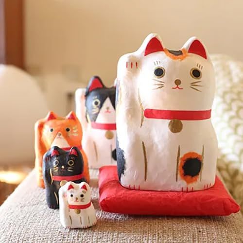 一千乃【はりこーシカ 招き猫 柄 73957】マトリョーシカ ラッキー