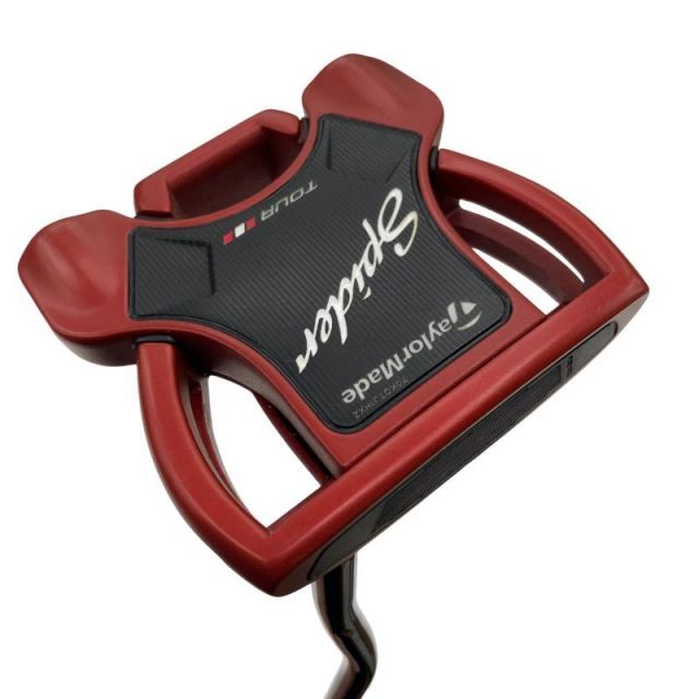 テーラーメイド Spider Tour RED サイトライン ダブルベンド 34インチ パター PT スチール フレックスその他 メンズ 男性用 右利き 右用 Cランク ゴルフクラブ