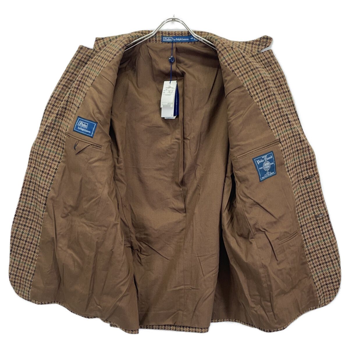 POLO RALPH LAUREN ポロ ラルフローレン ﾌﾞﾗｳﾝ ｳｰﾙ ﾂｲｰﾄﾞ ｶﾞﾝｸﾗﾌﾞﾁｪｯｸ