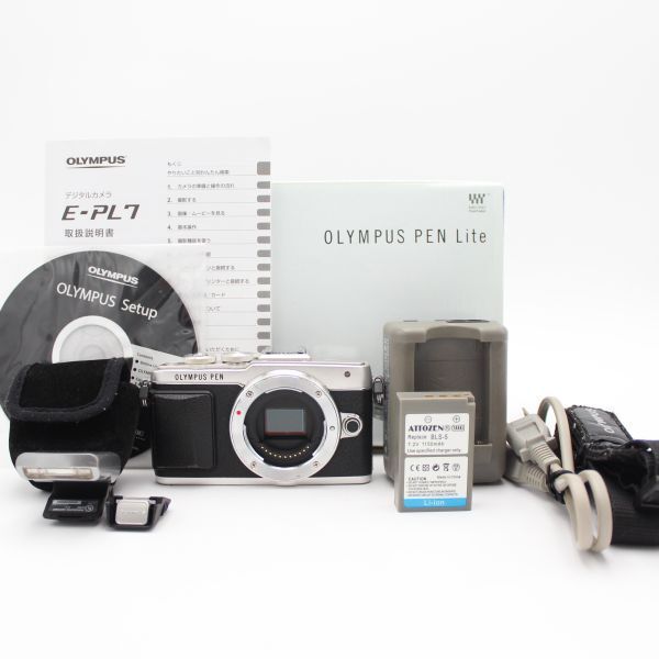 OLYMPUS PEN シルバー ミラーレス一眼 □実用品□ OLYMPUS ミラーレス一眼 PEN E-PL7 ボディ シルバー PEN E