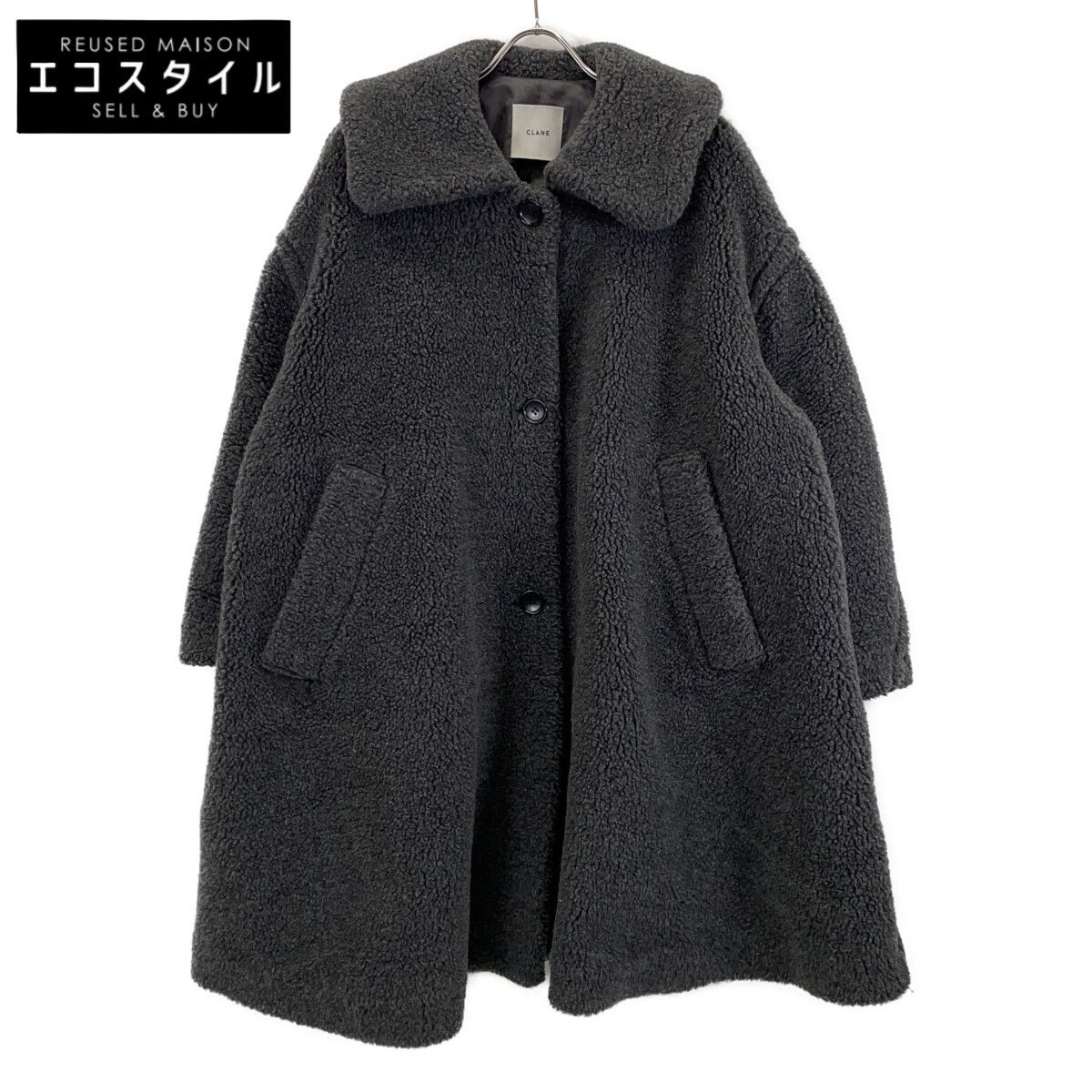 CLANE クラネ ﾎﾞﾘｭｰﾑ ﾌﾚｱ ﾎﾞｱｺｰﾄ 1 - メルカリ