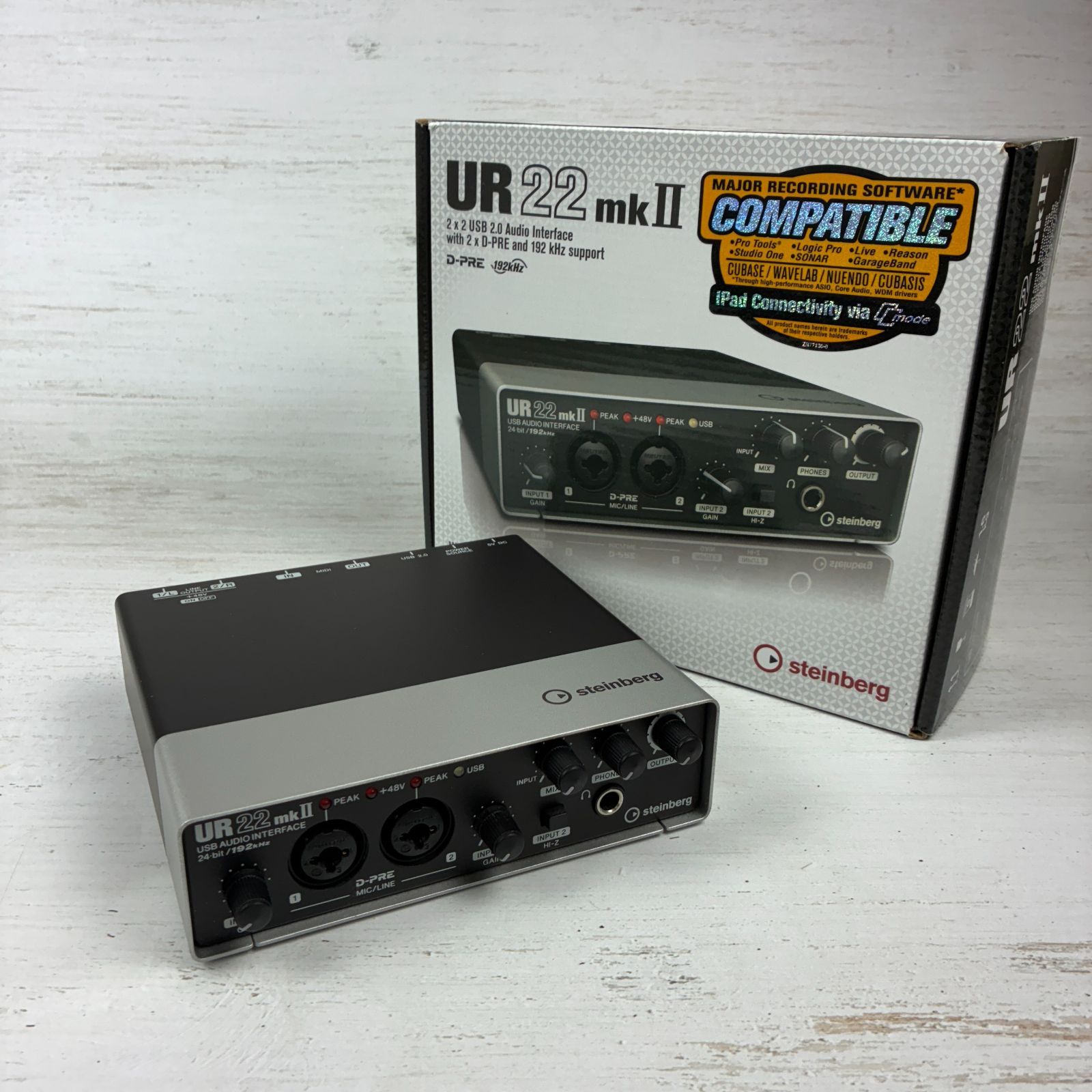 STEINBERG UR22 mkII USB2.0 24bit/192kHz オーディオインターフェイス