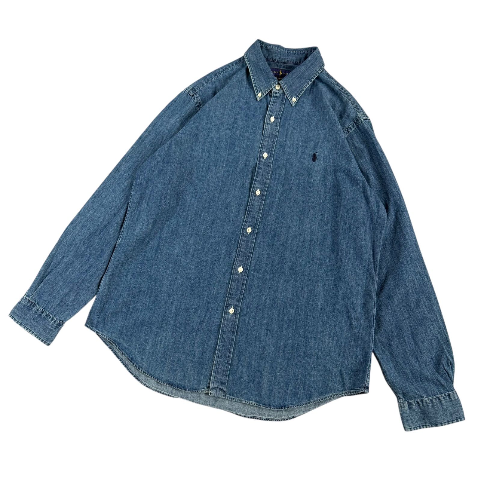 新品タグ付✨現行✨POLOラルフローレン デニムBD長袖シャツ XS 新品タグ付✨現行✨POLOラルフローレン デニムBD長袖シャツ XS