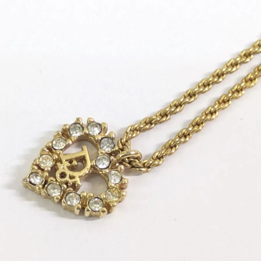 希少 Christian Dior ディオール　ハート　ネックレス ゴールド CDロゴハートネックレス ゴールド ヴィンテージ|ディオール Dior