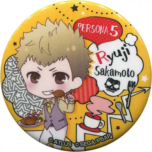 ペルソナ5　缶バッジ　主人公　竜司 ペルソナ5 坂本竜司 スカル 缶バッジ ペルソナ5 坂本竜司 スカル 缶