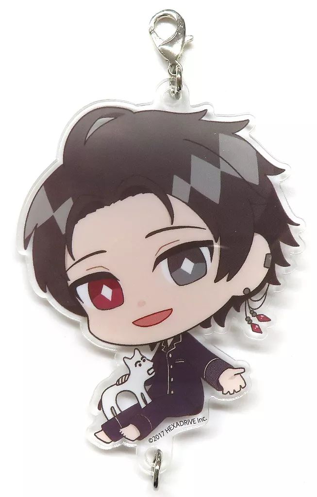 中古】キーホルダー 変態紳士 デフォルメ つながるアクリル