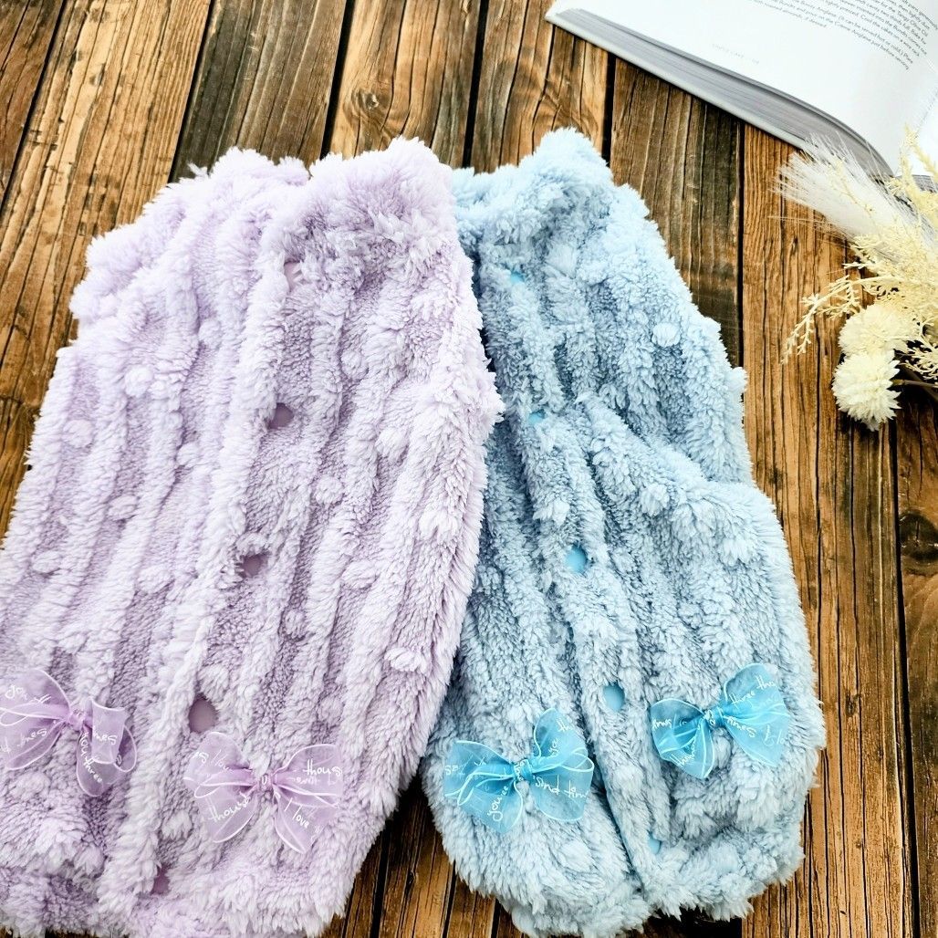 犬服　♡ちこ♡　ハンドメイド ちこちゃん様❤ふわもこファー❤ハンドメイド犬服 - メルカリ