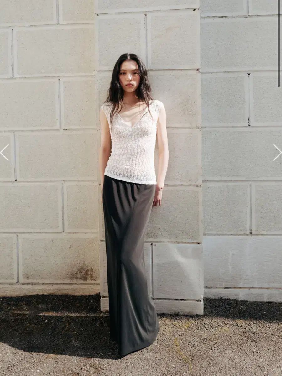 ウール ハー jersey long skirt