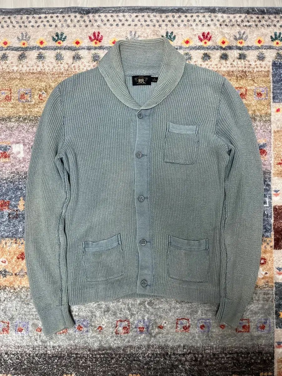 RRL ダブルアールエル ブルー ニット カーディガン セーター