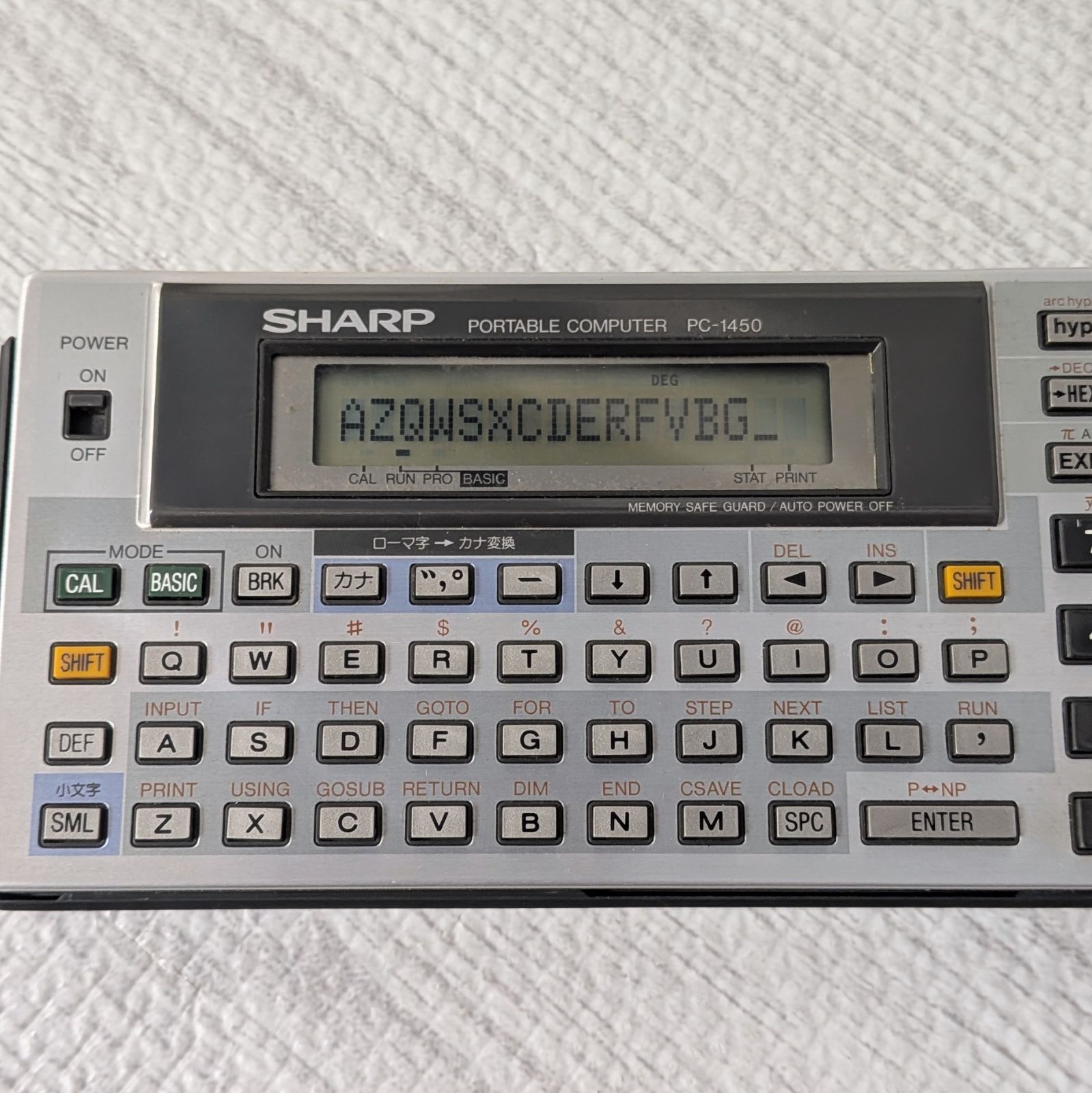 シャープ SHARP PC-1450 ポケットコンピュータ 年代物