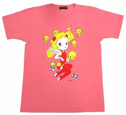 中古】Tシャツ(男性アイドル) 天野喜孝デザイン チャリTシャツ ピンク