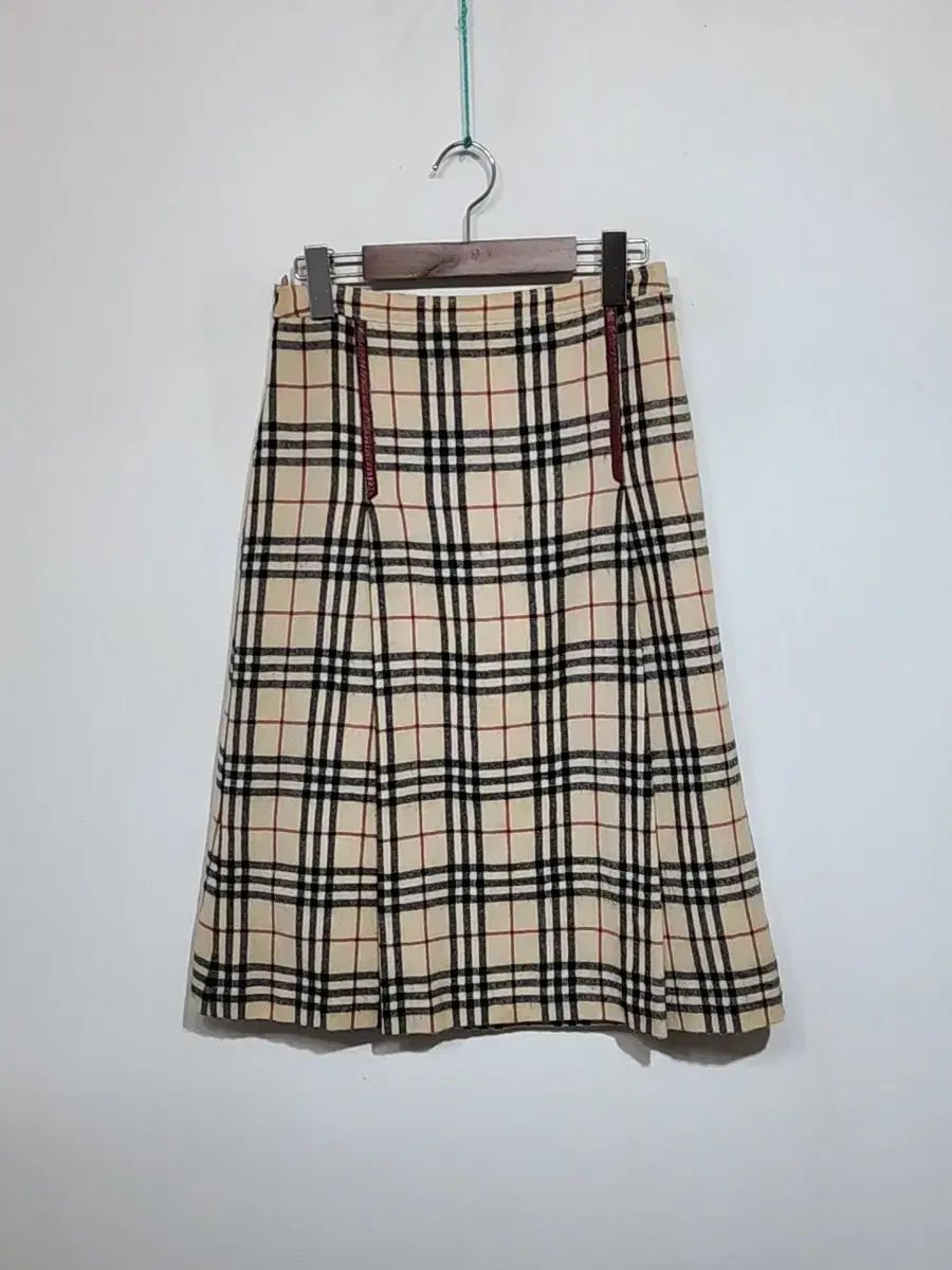 27 バーバリー ウールスカート ノヴァチェック アルパカ ウール スカート
