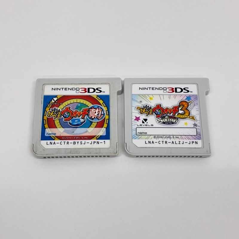 3DS ソフト 本物 妖怪ウォッチ3 真打&月兎組&スキヤキ セット 3DS 4点