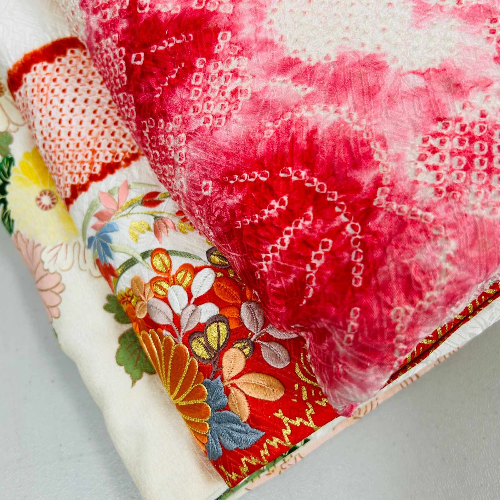 振袖 着物 正絹 3着 振袖まとめ売り リメイク材料 m-812 - メルカリ