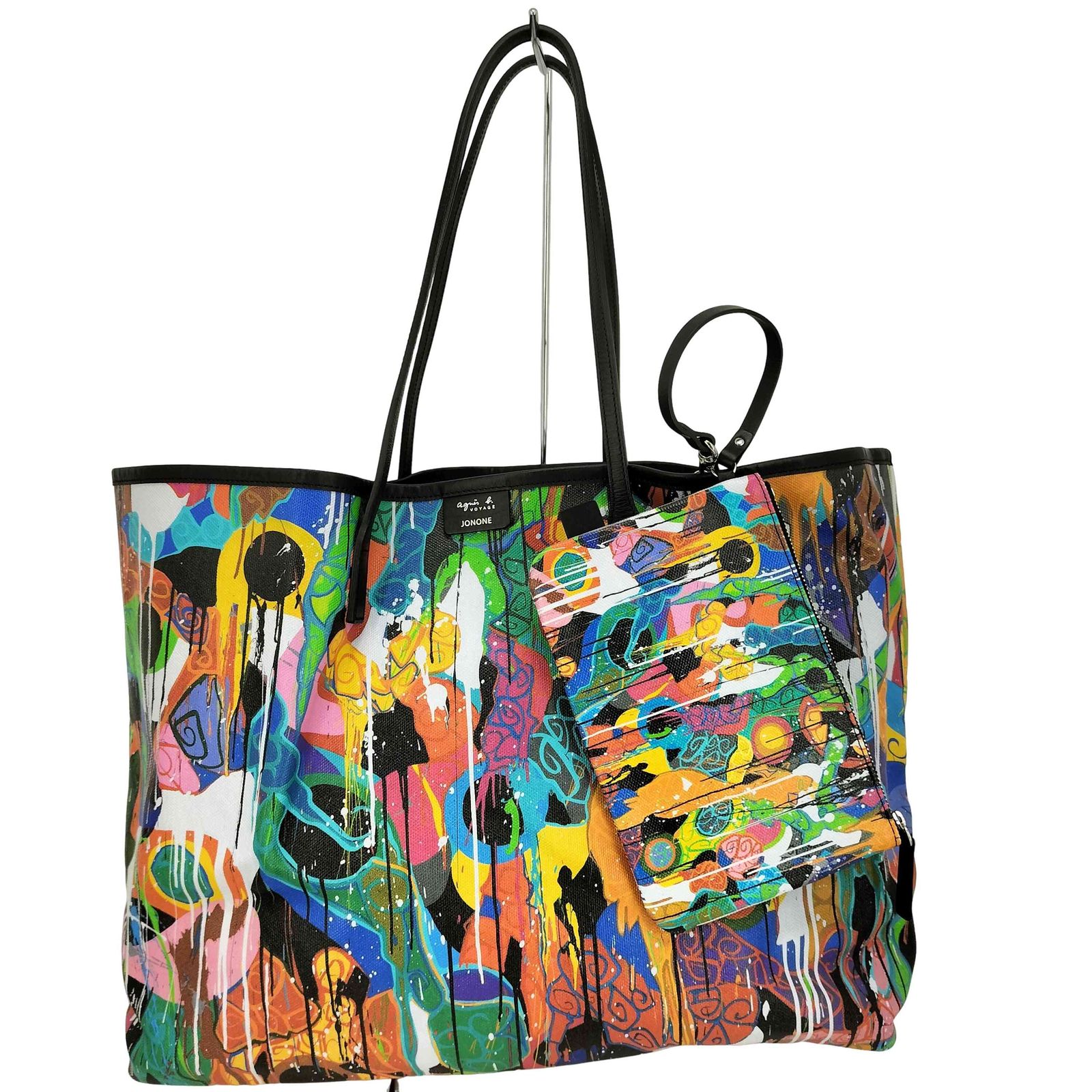 激レア　JONONE ジョンワン　agnesb アート コラボ バッグ アニエスベー agnes b. jonone トートバック アート コラボ バッグ