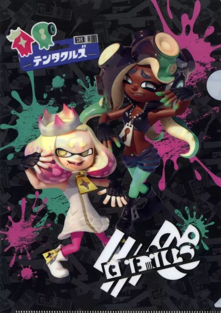スプラトゥーン テンタクルズ テンタライブ 告知ポスター + A4クリアファイル スプラトゥーン テンタクルズ テンタライブ 告知ポスター + A4クリア