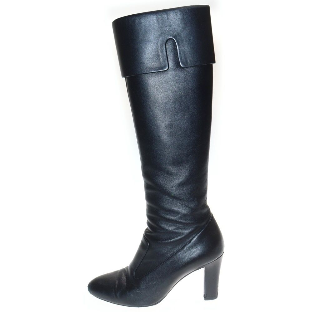 CHANEL (シャネル) ココマーク サイドジップ オールレザー ロング