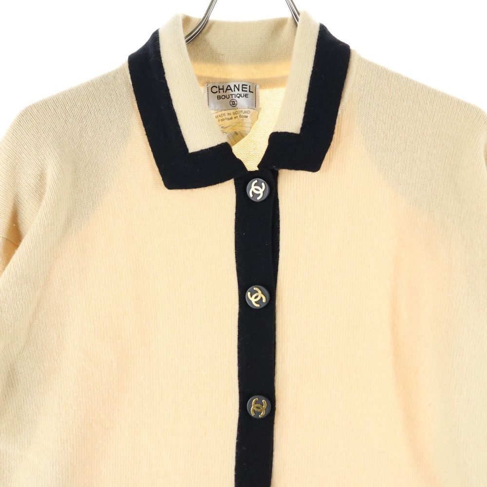 専用CHANEL ヴィンテージ ピュアカシミヤ ココマーク金ボタン ニットベスト 中古・古着通販】CHANEL (シャネル) ココマーク カシミヤ ロゴ ニット