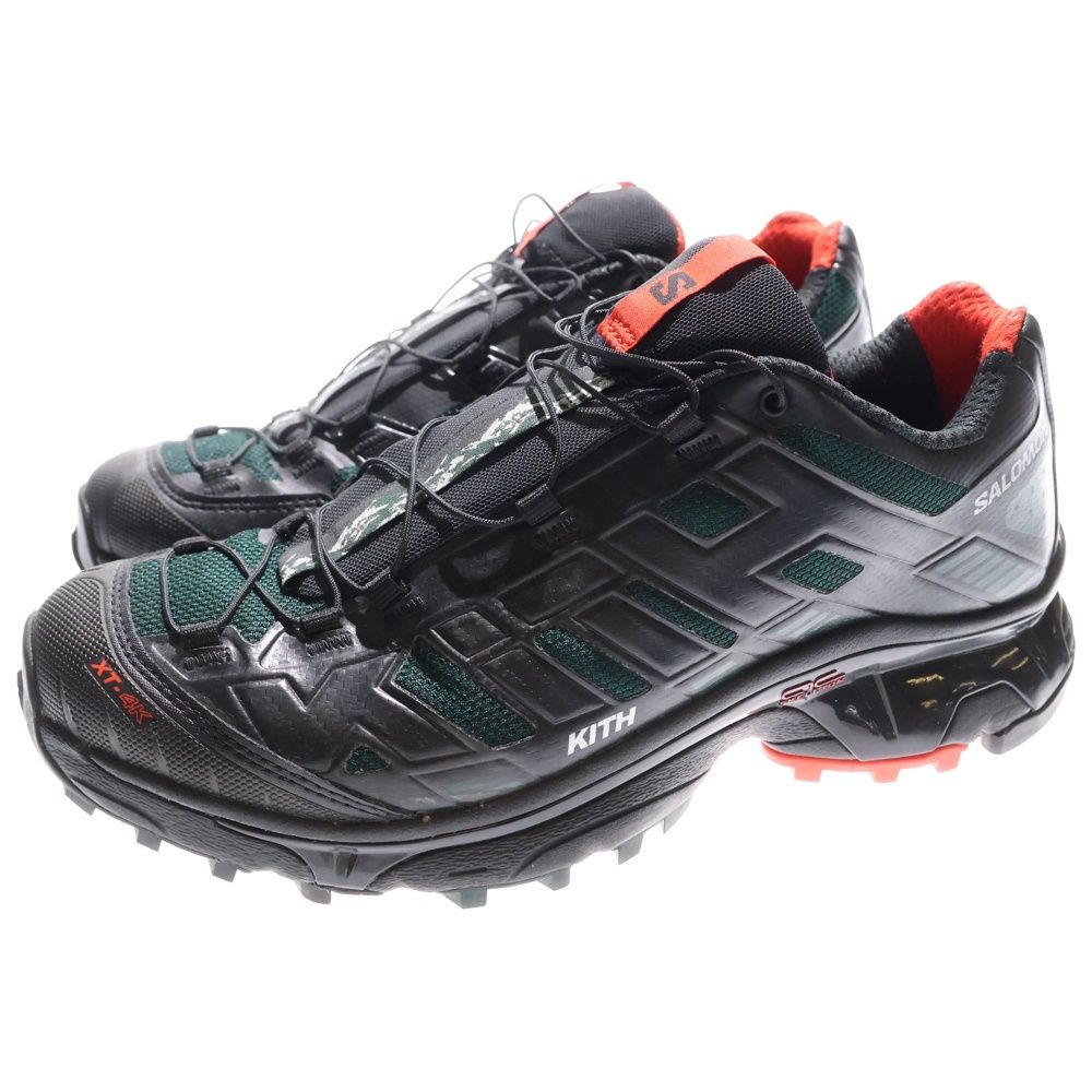 SALOMON サロモン ×KITH ローカットスニーカーブラック|グリーン US 9|27 cm 477723