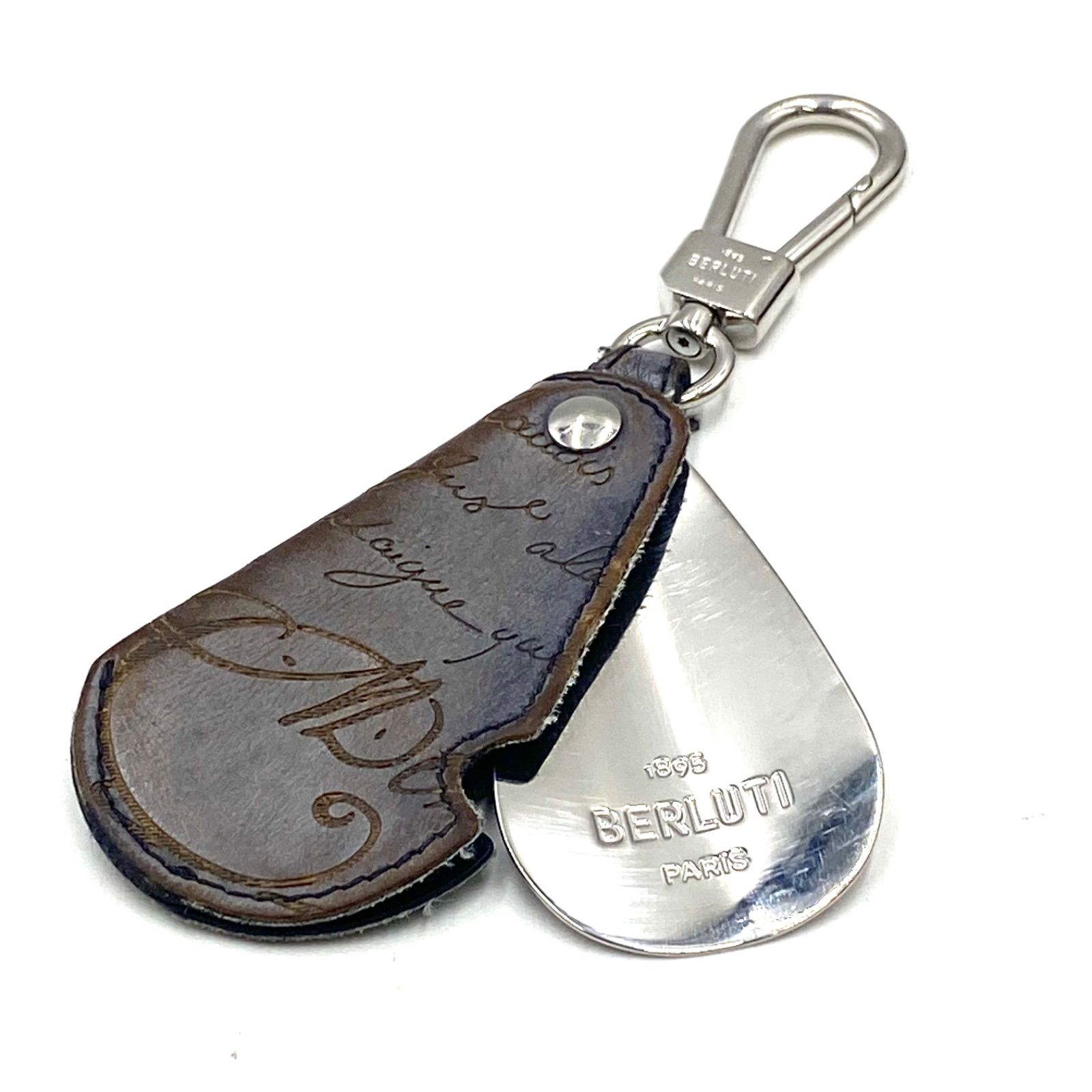 美品 BERLUTI ベルルッティ シューホーン キーリング カリグラフィー Berluti ベルルッティ カリグラフィー シューホーン 靴べら
