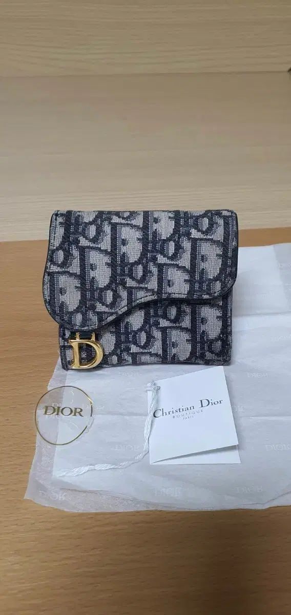 ディオール オブリーク トゥー リング二つ折り財布 財布 A級 鑑定O