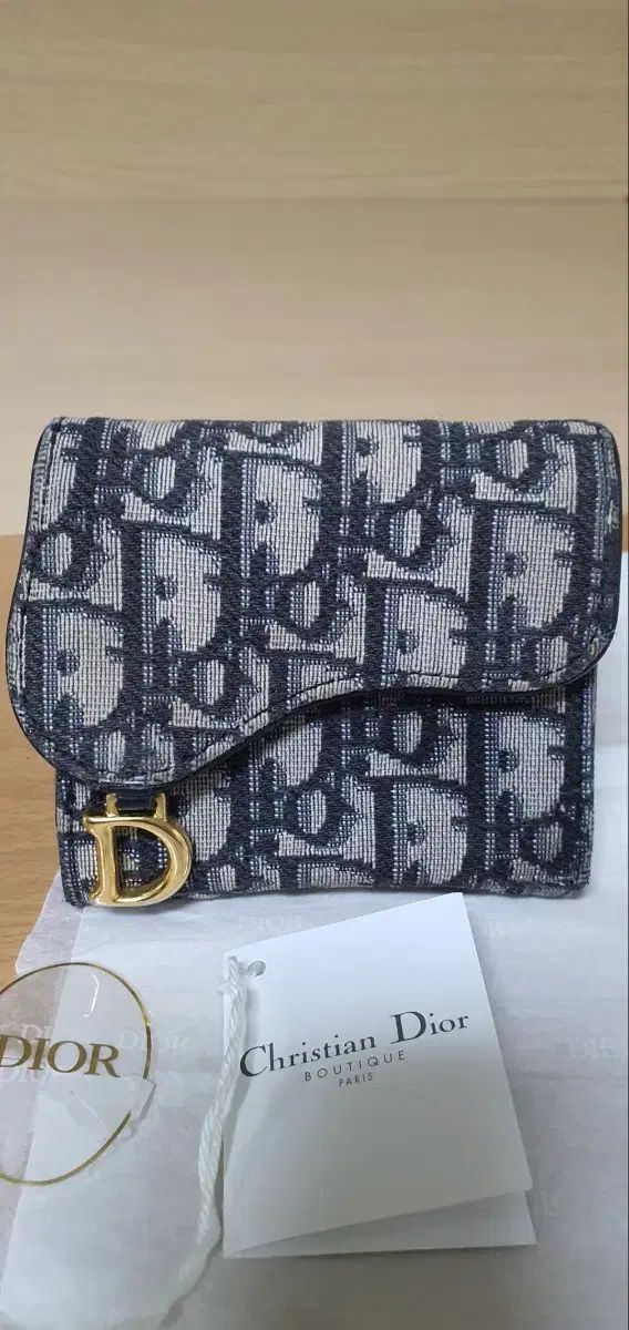 ディオール オブリーク トゥー リング二つ折り財布 財布 A級 鑑定O