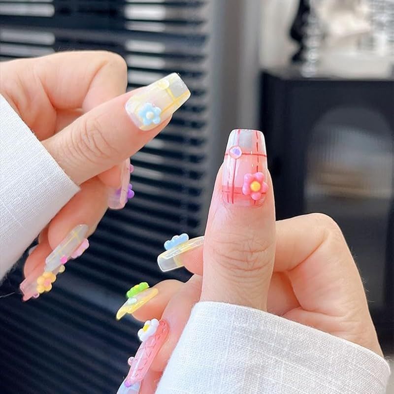 GLOWZEN ネイルパーツ ラインストーン 3D 立体 フラワー ハンドメイド