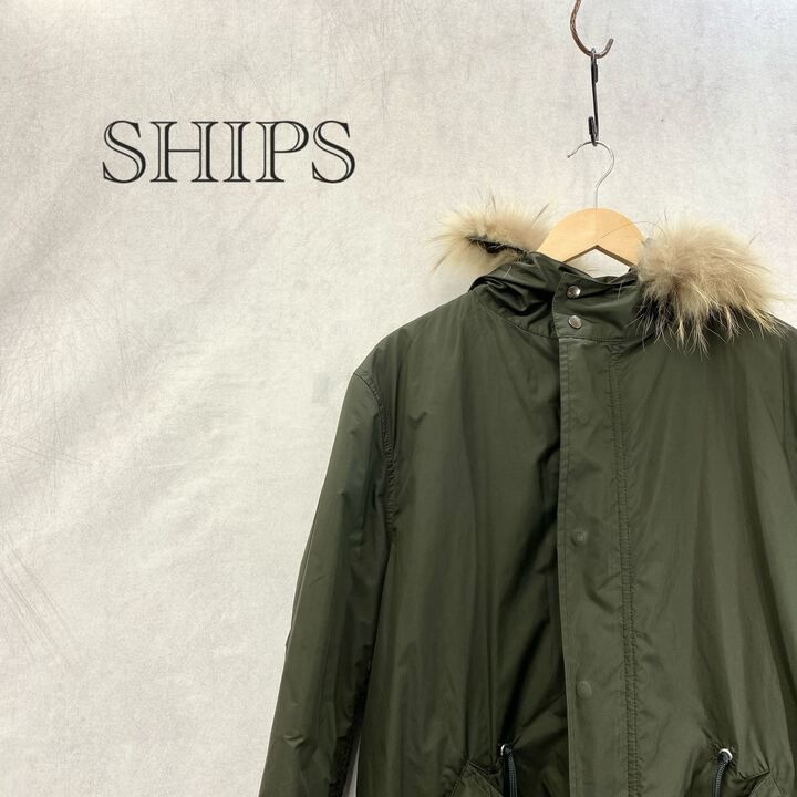 SHIPS モッズコート ファー付きカーキ SHIPS Colors（シップスカラーズ） モッズコート コート SHIPS Colors