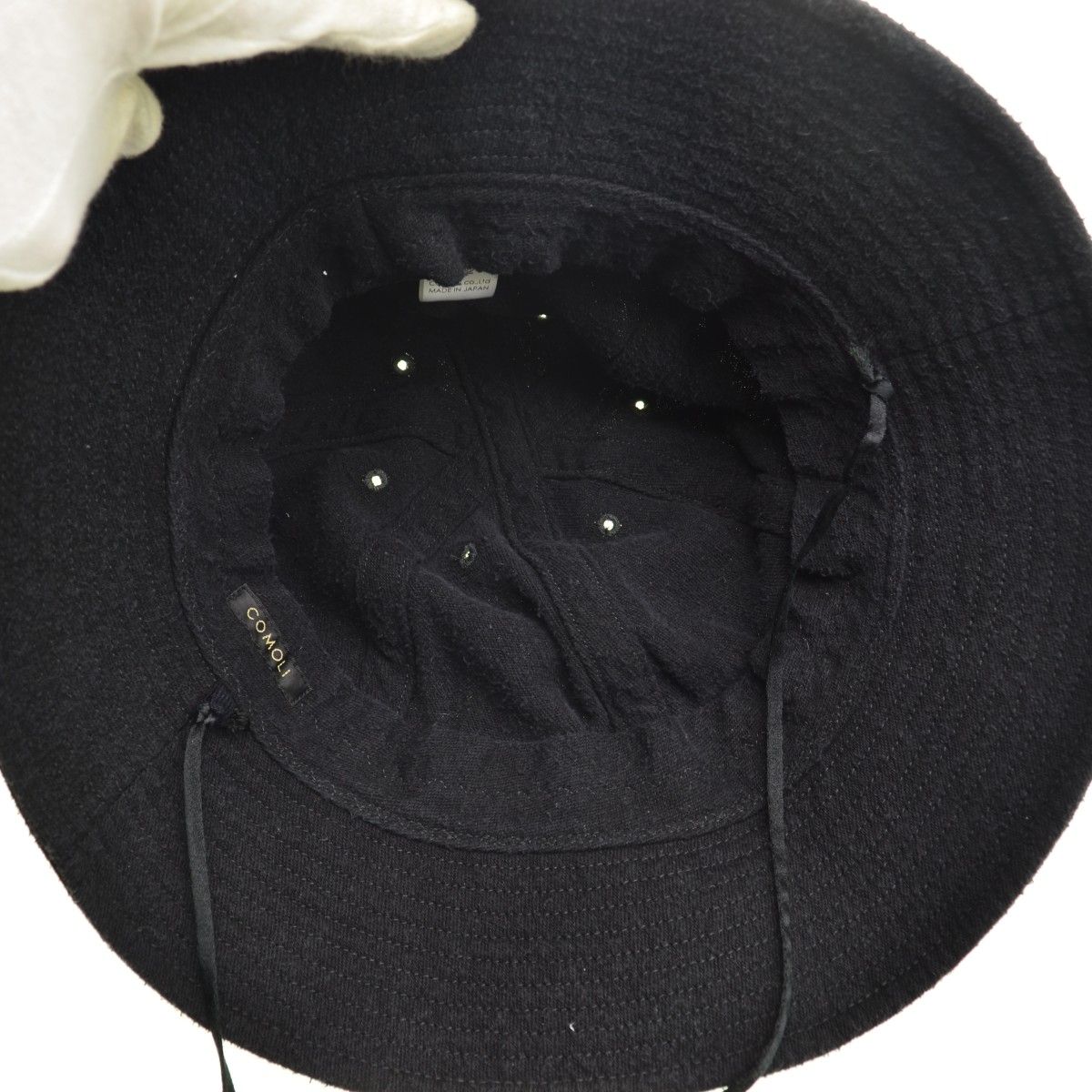 美品COMOLI 24SS Z01-07001 シルク ネップ ハット ブラック COMOLI】24SS Z01-07001 シルクネップハット - メルカリ