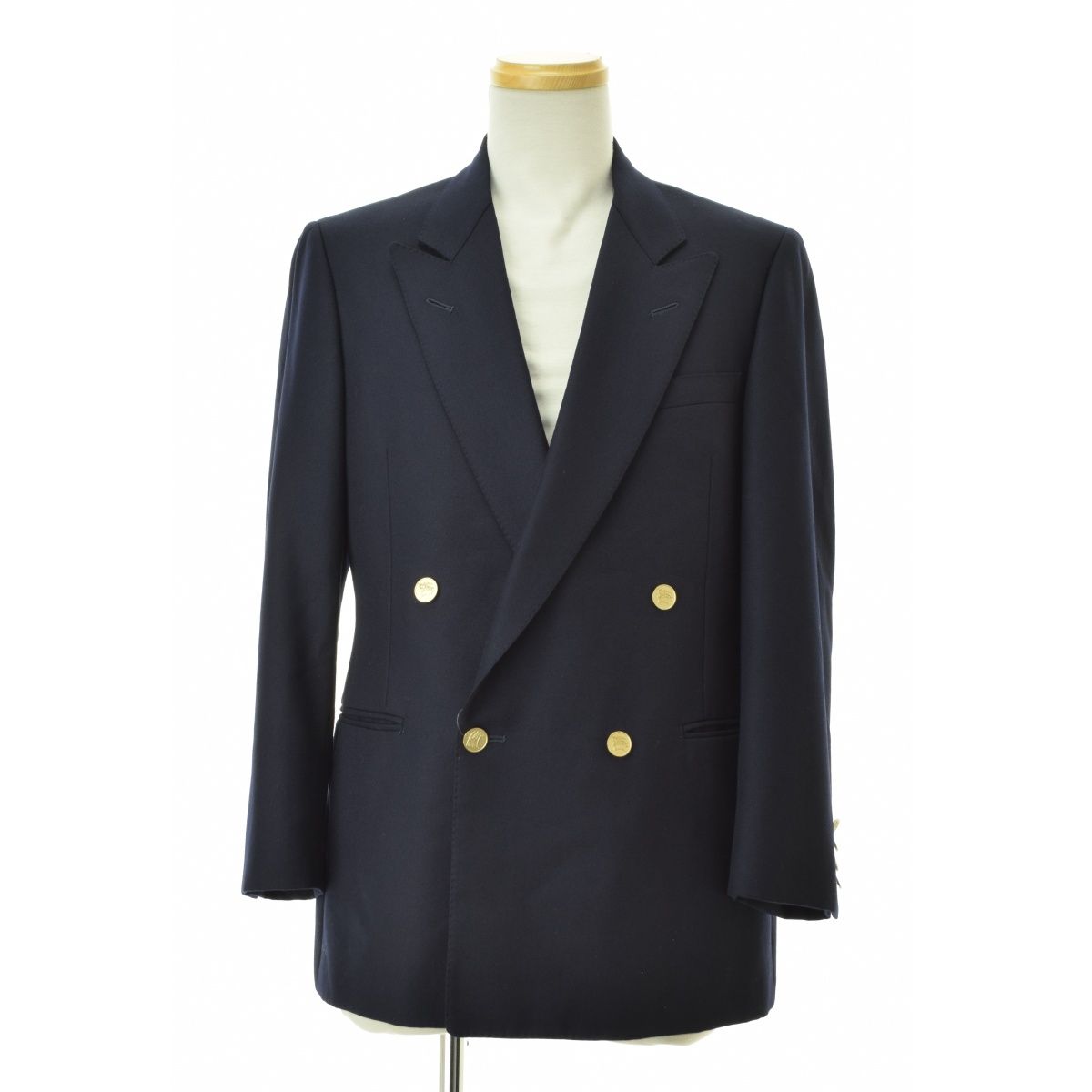 BURBERRY】90s TASMANIA WOOL 金ボタン ウールダブルテーラード