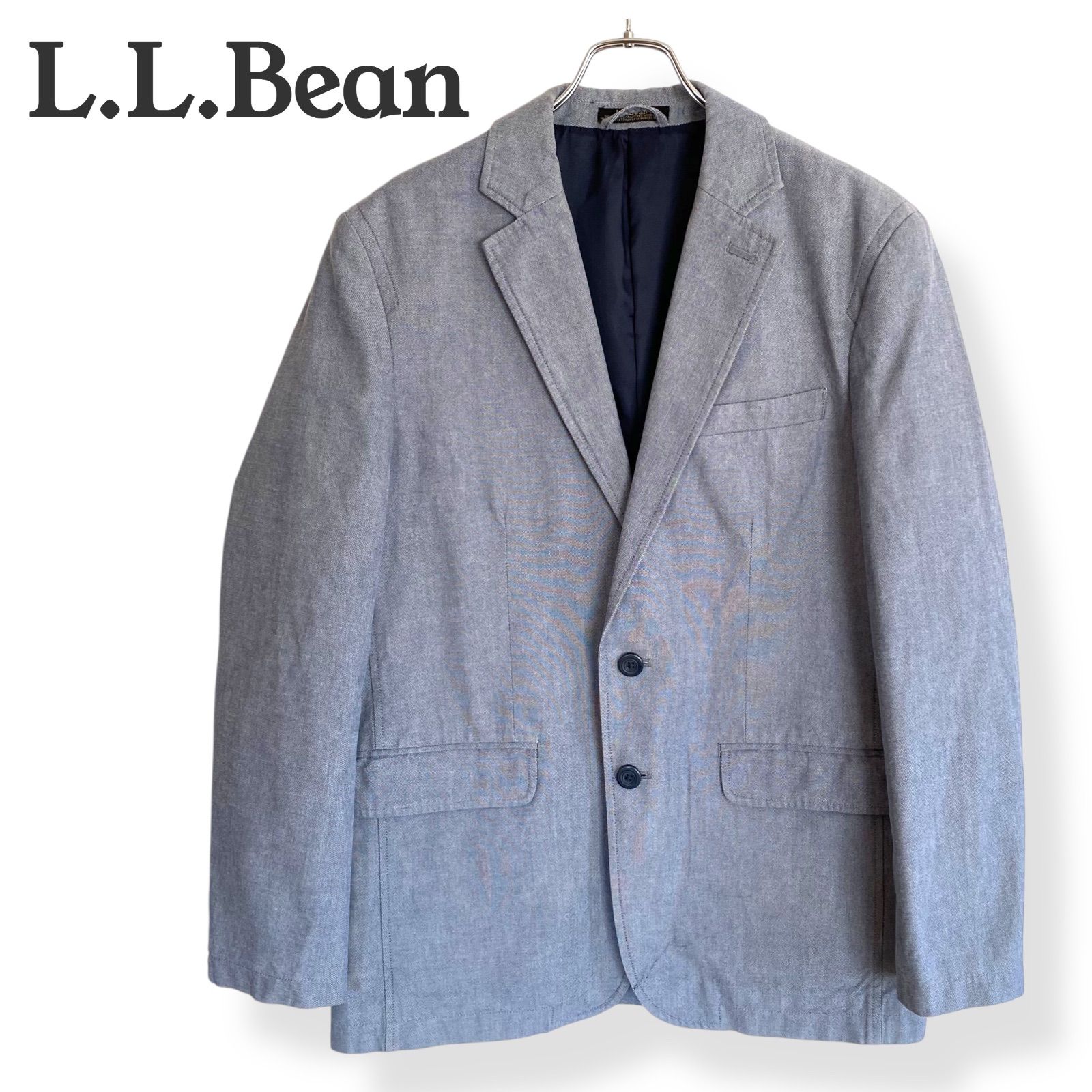 メンズ L.L.Bean エルエルビーン ライトグレー ライトブルー 